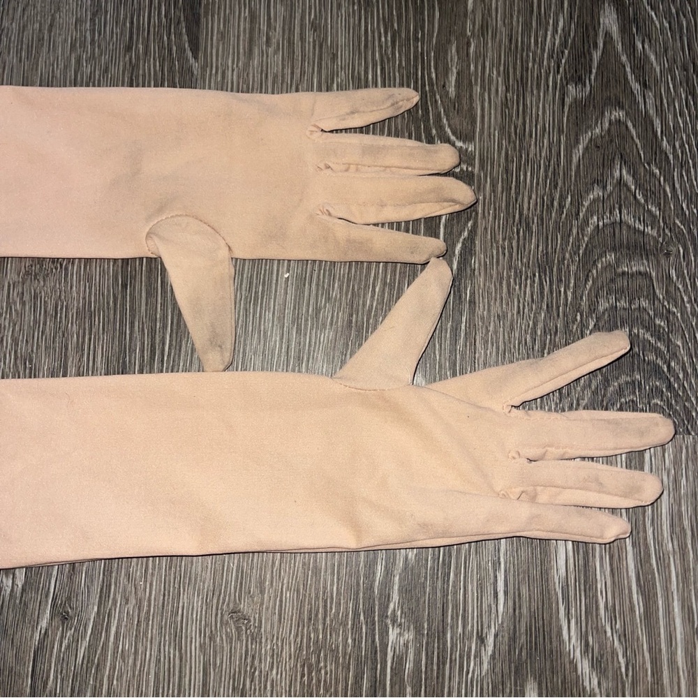Vintage nude arm gloves - Picture 4 of 6